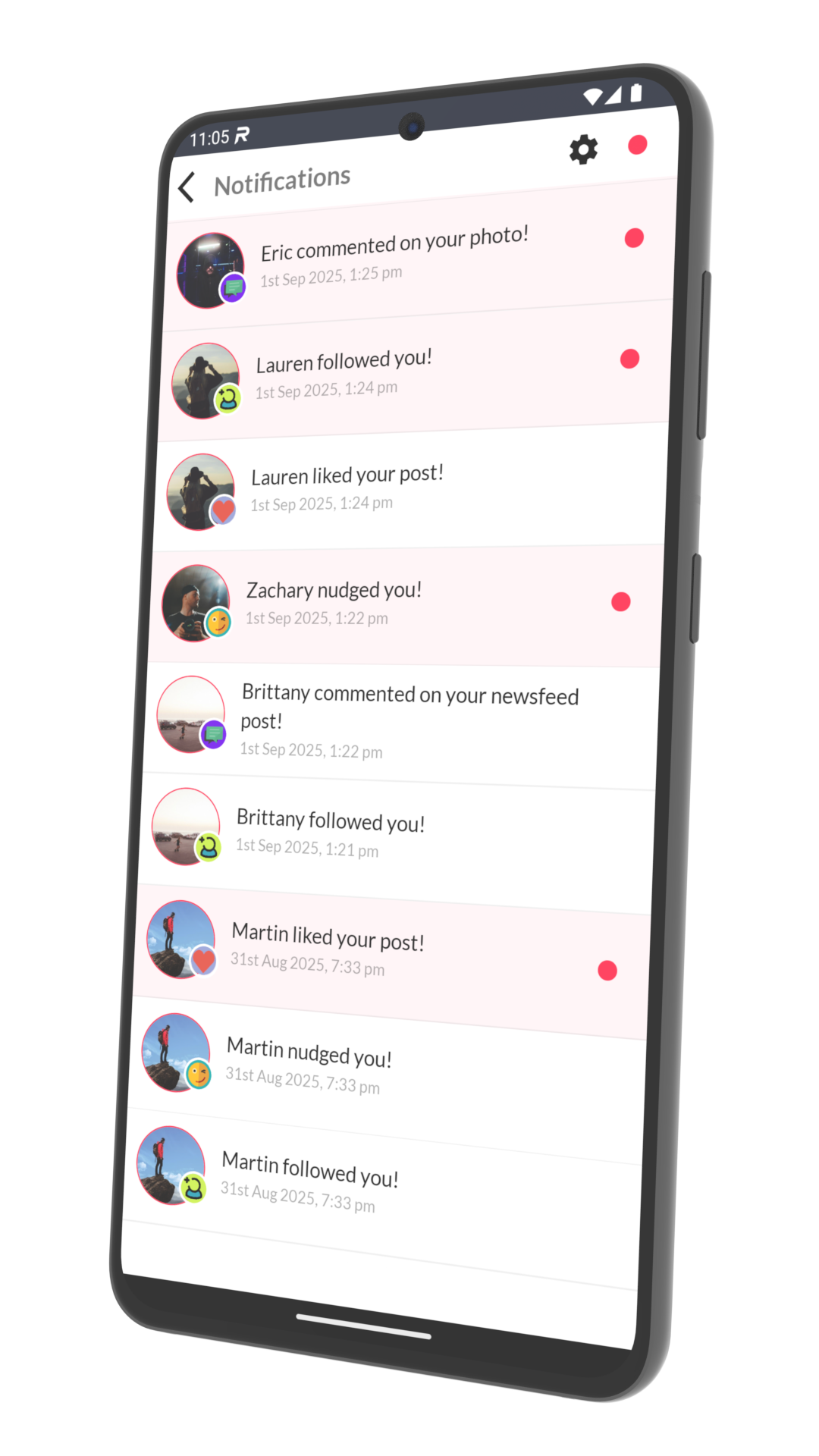 Rendezvous Notifications Screenshot